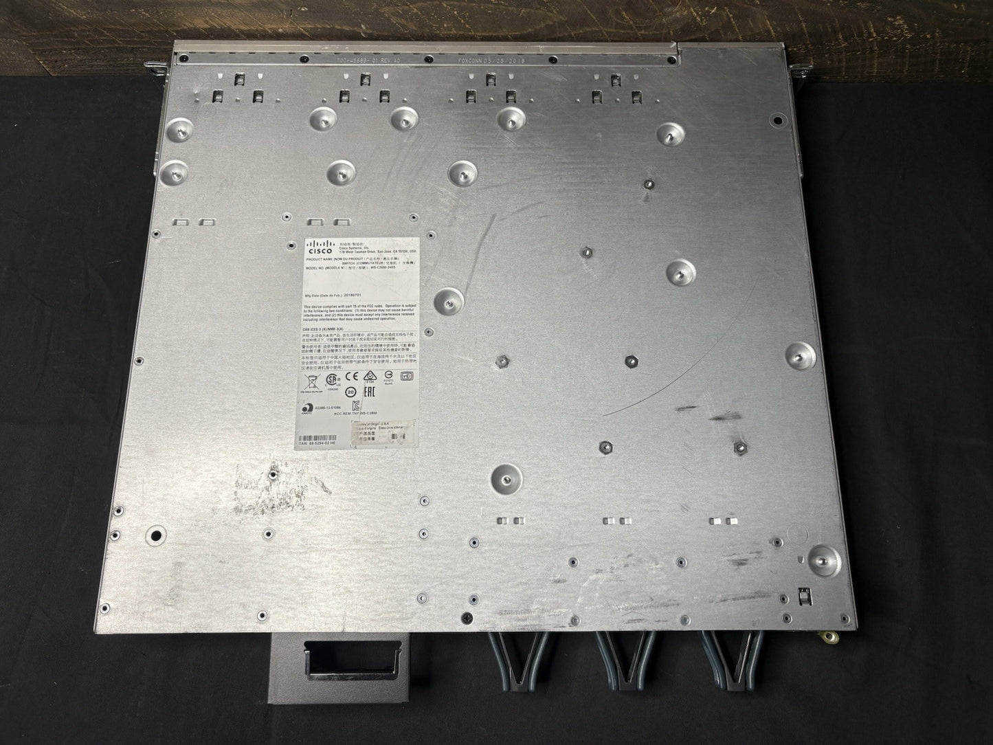 Cisco WS-C3850-24XS-E IP Base Switch 24 SFP+ Ethernet Ports 715WAC PWR