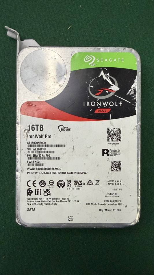 Seagate IronWolf Pro 16TB NAS Hard Drive | SATA | 100% HEALTH *COSMETIC *