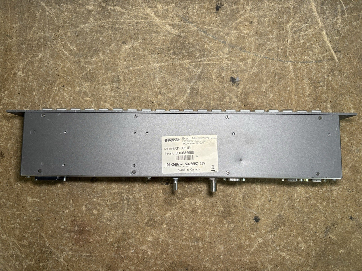 EVERTZ QUARTZ CP-3201E
