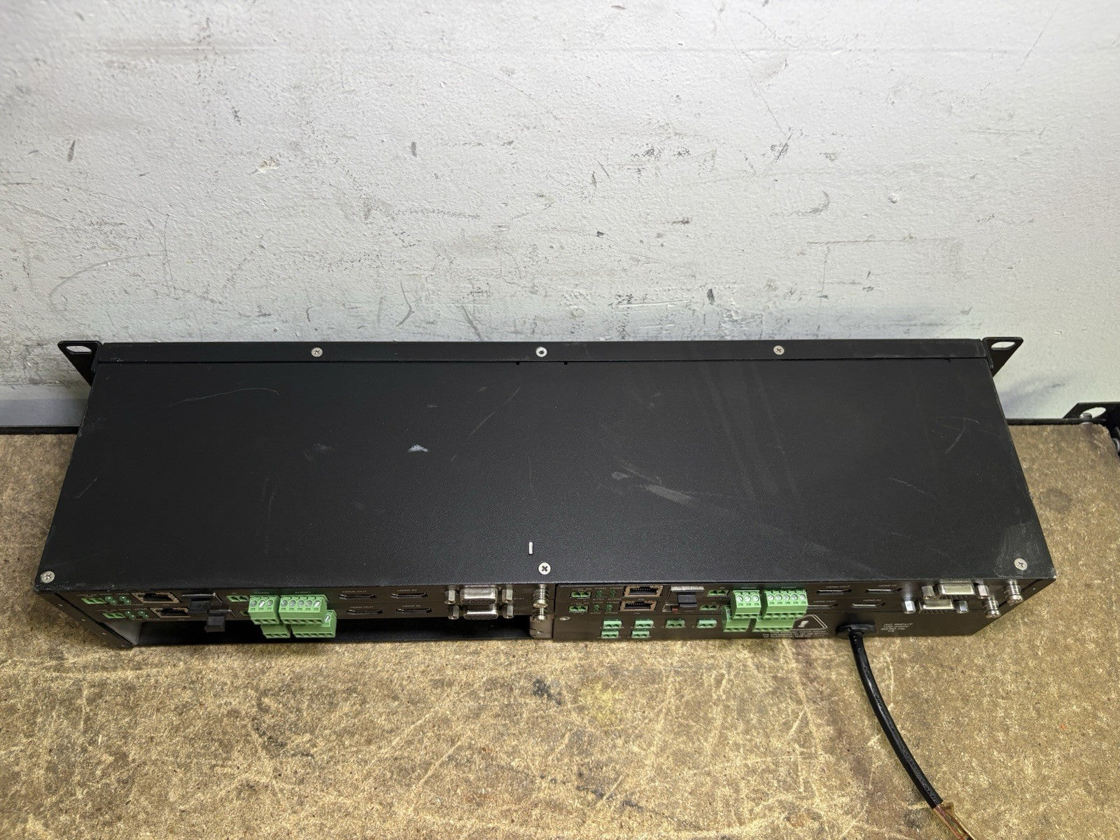 SVSi / AMX N9206 Networked AV 2RU Rack Mount Cage W/ 4x N2151 Cards