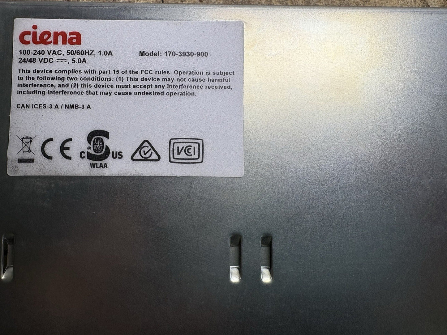 Ciena 3930 Ethernet Service Delivery Switch 170-3930-840 1x PSU