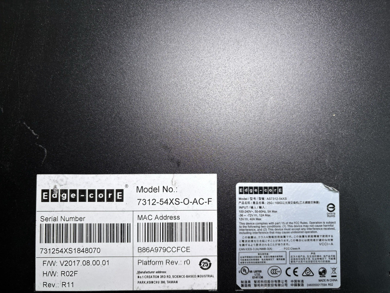 Edge-Core 7312-54XS-O-AC-F