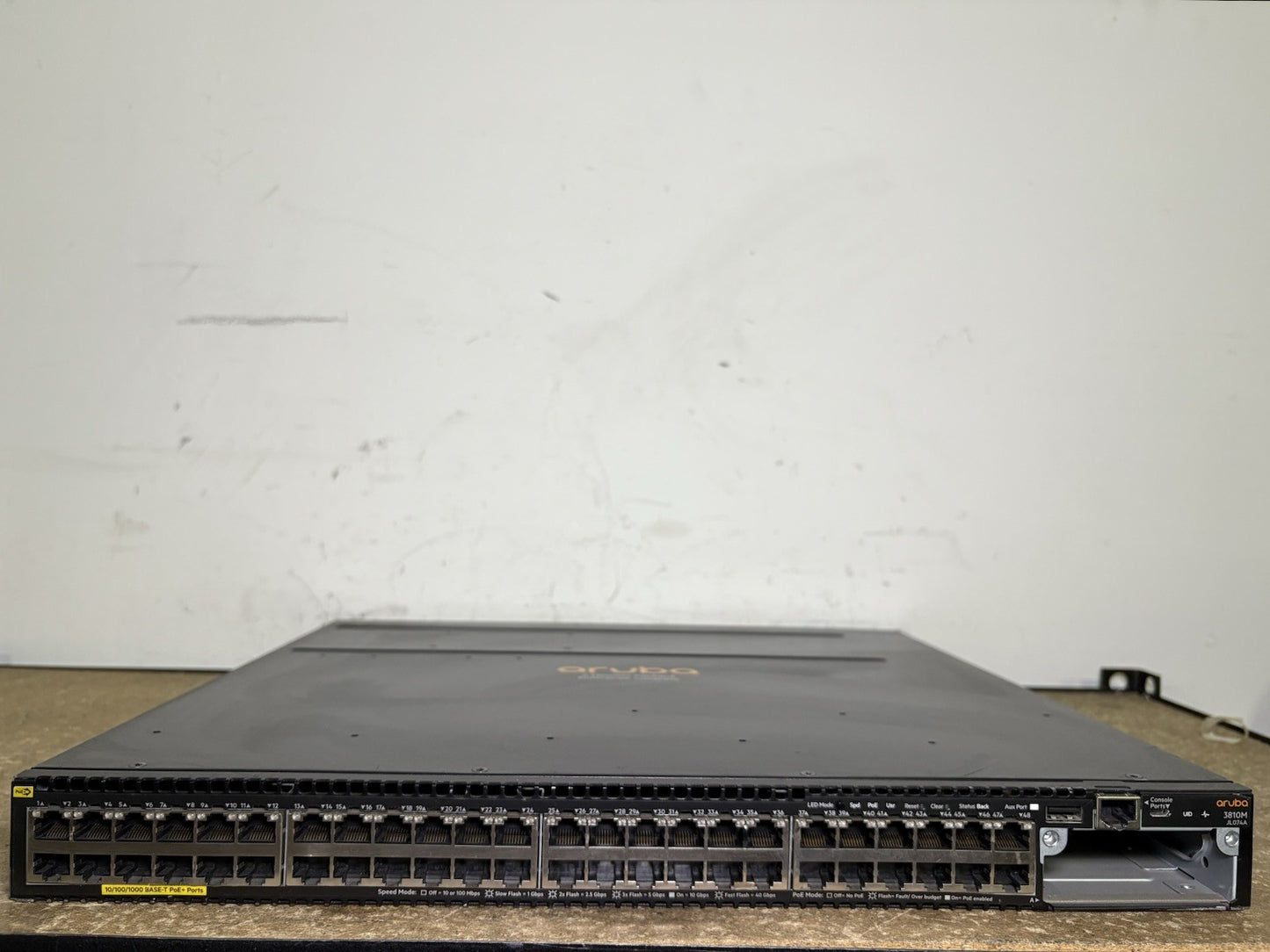 HP Aruba 3810M JL074A 48 Port  W/ JL084A STACKING MODULES
