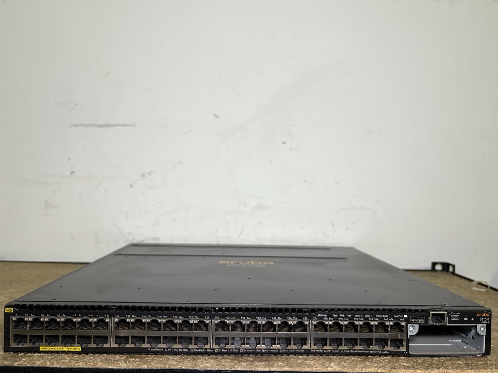 HP Aruba 3810M JL074A 48 Port  W/ JL084A STACKING MODULES