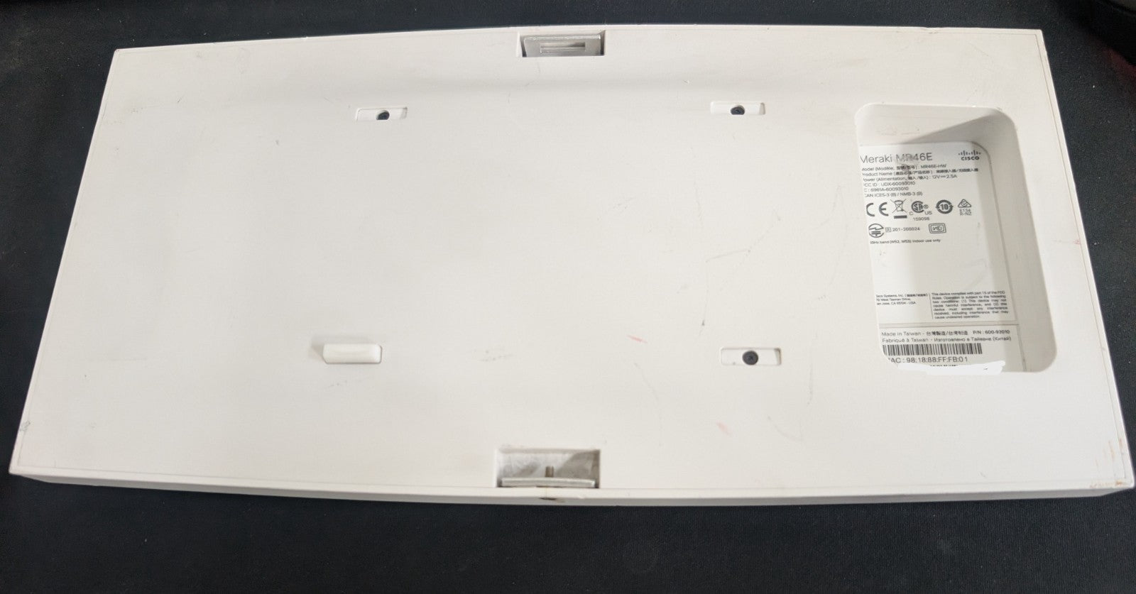 Cisco Meraki MR46E-HW Wi-Fi Access Points Unclaimed NO ANTENNA UNIT ONLY