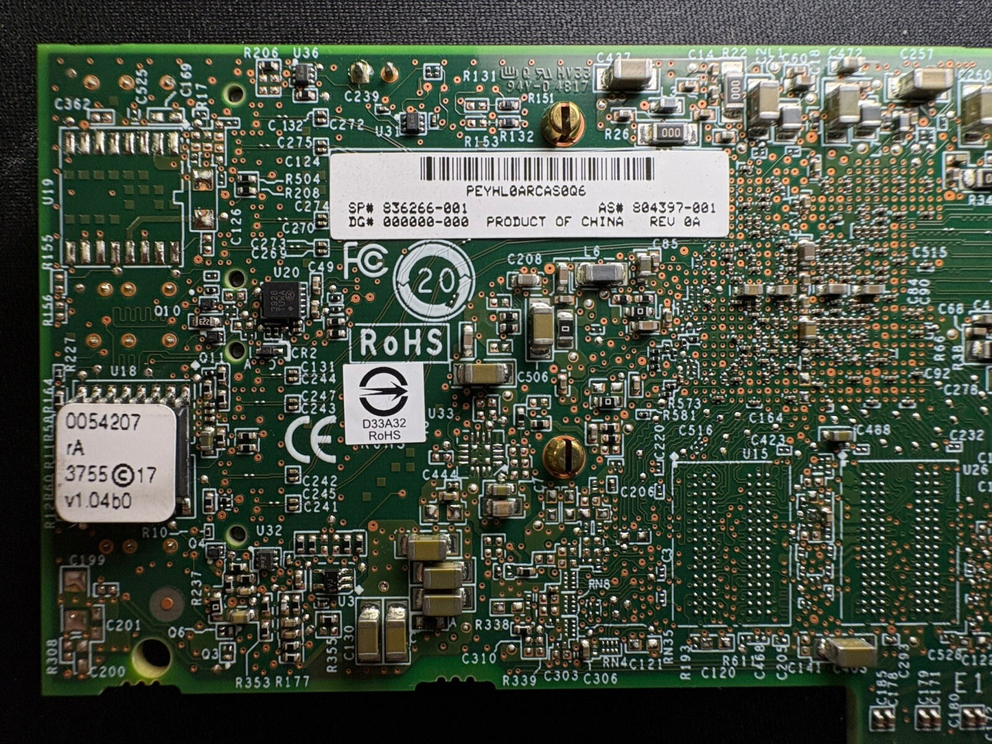 HPE 836266-001 Smart Array E208i-P SR Gen10 12G SAS Raid Controller Full Bracket