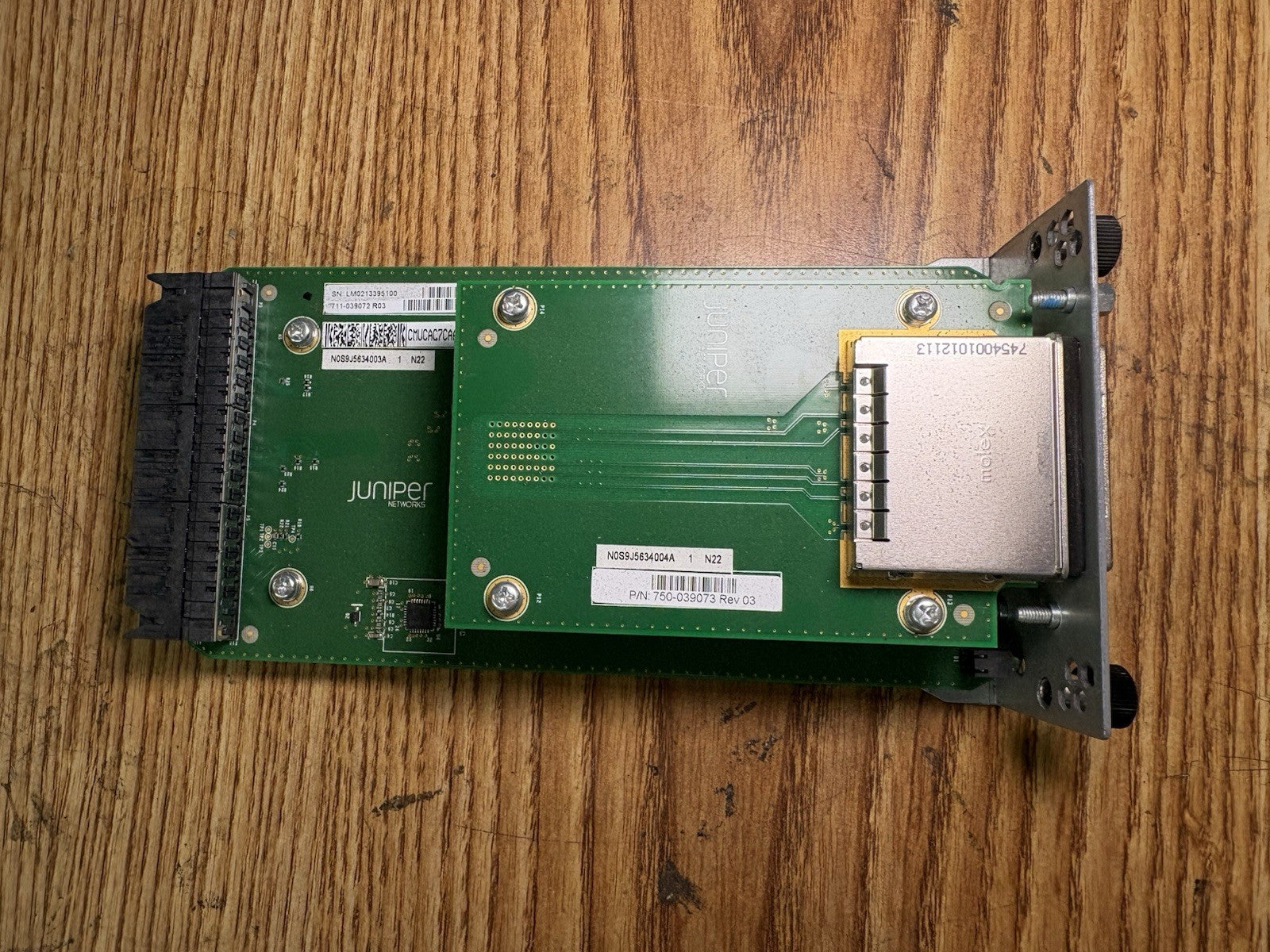 Juniper EX4550-VC1-128G 2 Port Virtual Chassis Module for Juniper EX4550