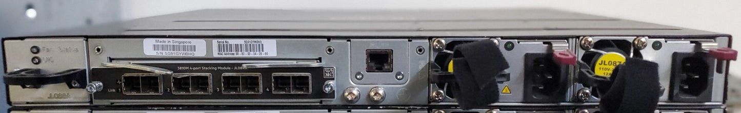 Aruba / Hewlett Packard HP JL073A 3810m 24G Switch /w 2x Power and JL084A *READ*