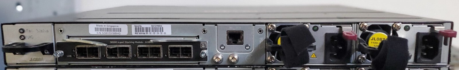 Aruba / Hewlett Packard HP JL073A 3810m 24G Switch /w 2x Power and JL084A *READ*