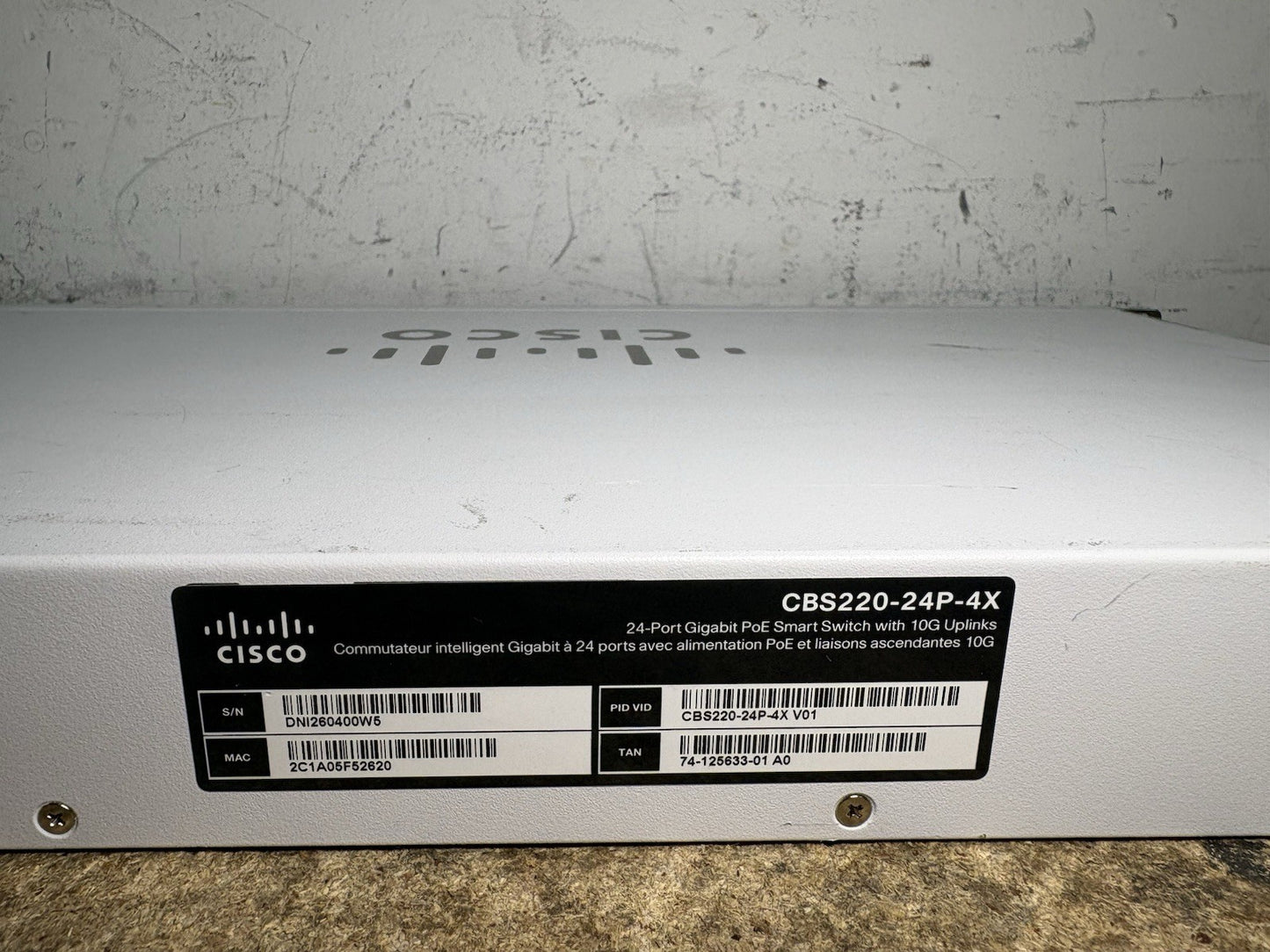 Cisco CBS220-24P-4X Eligible Switch 24 Port Gigabit PoE