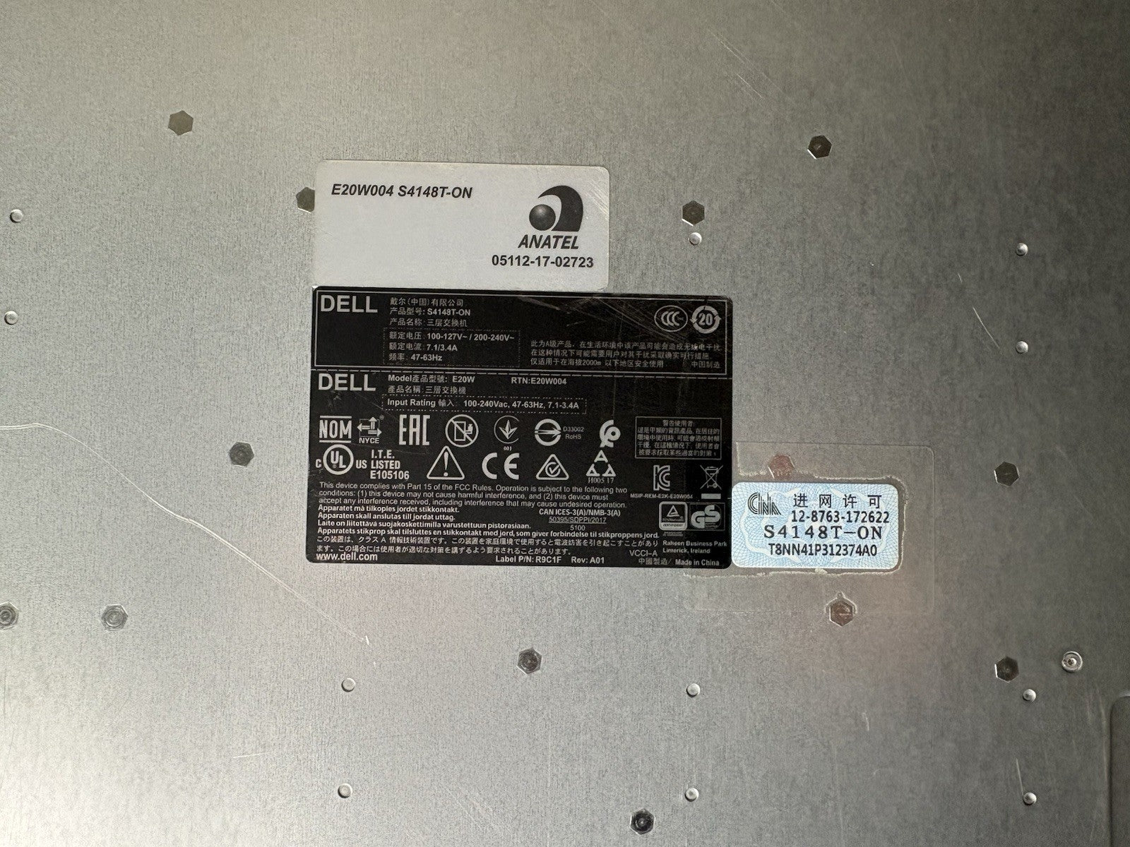 Dell PowerSwitch S4148T-ON 48-Port 10GbE 4x100GE QFSP+ Network Switch *READ*