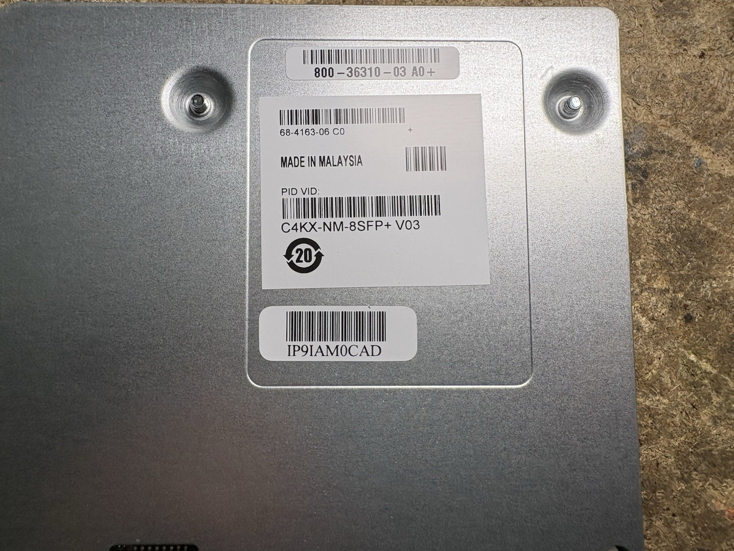 Cisco Catalyst 4500-X C4KX-NM-8SFP+ 8-Port 10GE Ethernet Uplink Module V03