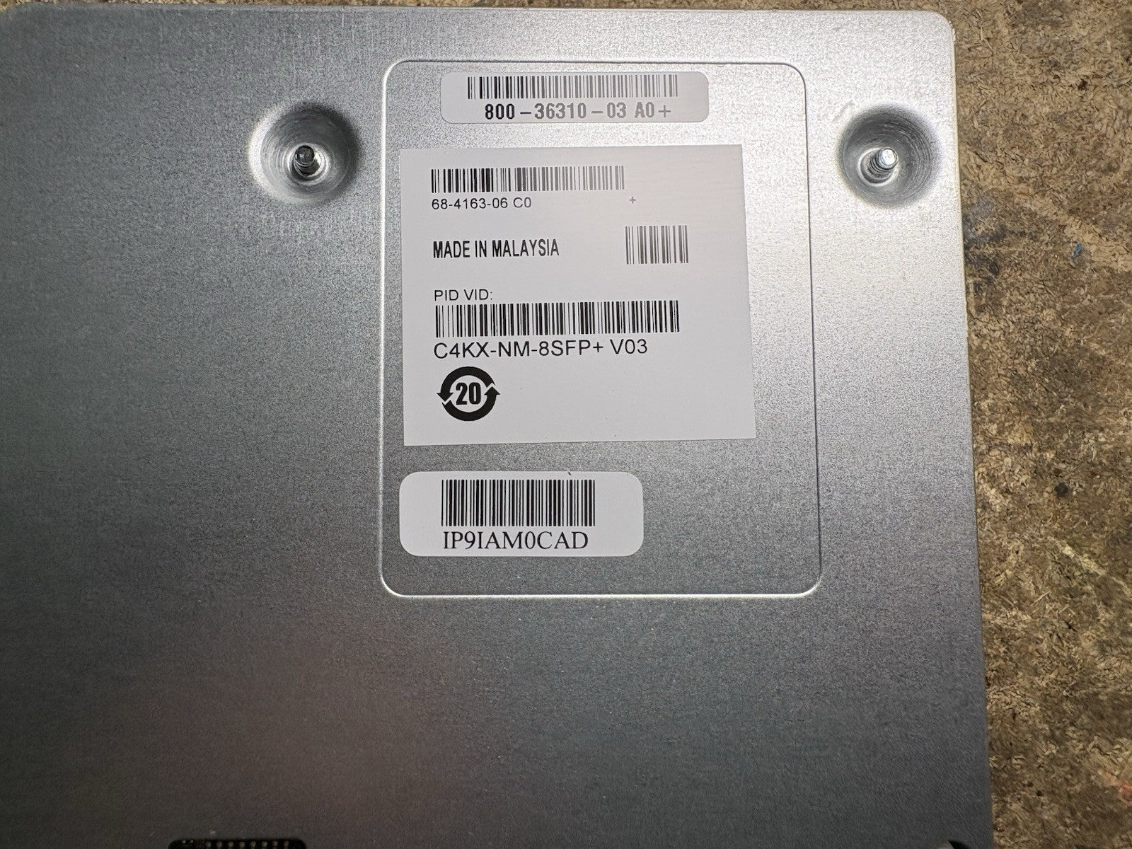 Cisco Catalyst 4500-X C4KX-NM-8SFP+ 8-Port 10GE Ethernet Uplink Module V03