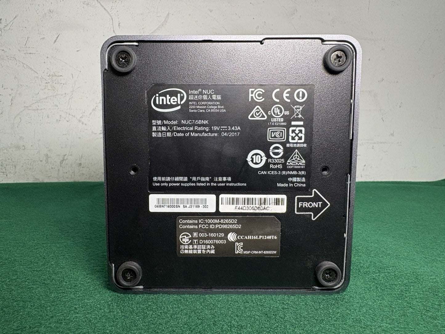 Intel NUC7i5BNH Core i5-7260U 2.2GHz 8GB RAM 128GB SSD
