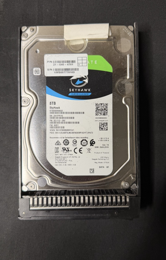 Seagate Skyhawk 8TB 7.2K SATA 6Gb/s 3.5" Surveillance HDD ST8000VX0022