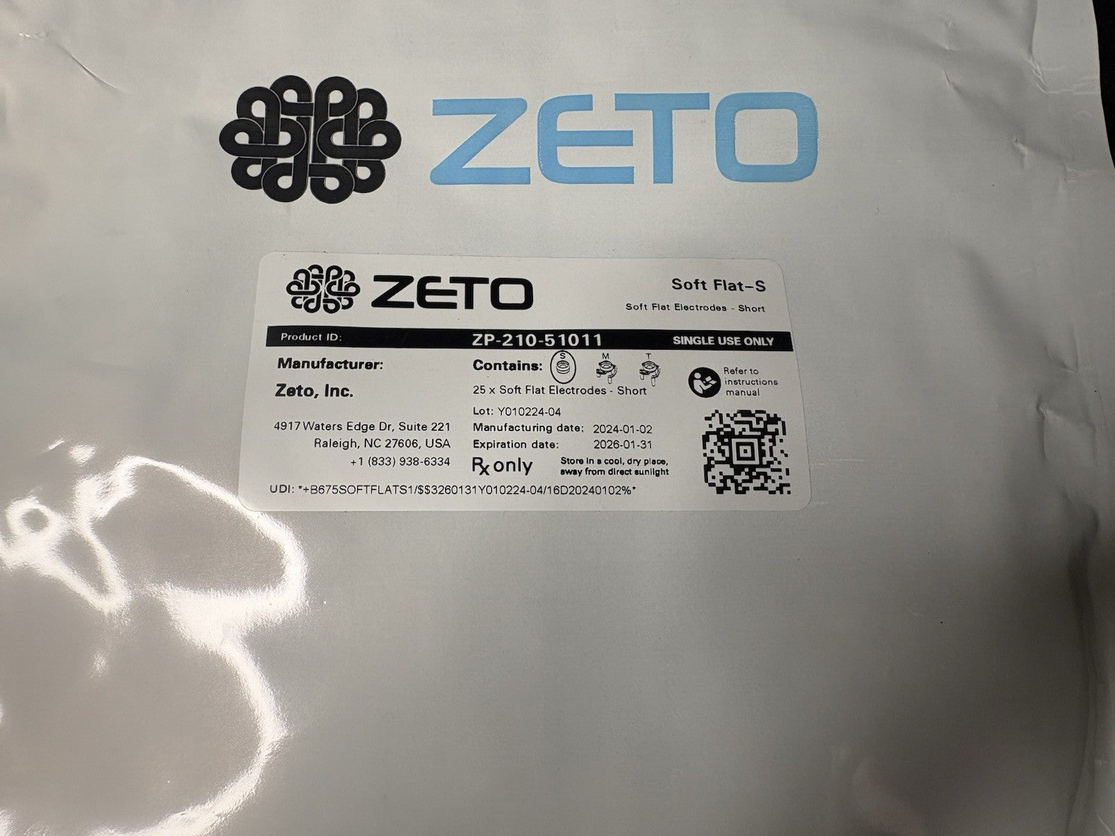 Zeto WR19 EEG Headset With Case/Charger & Soft Flat Electrodes