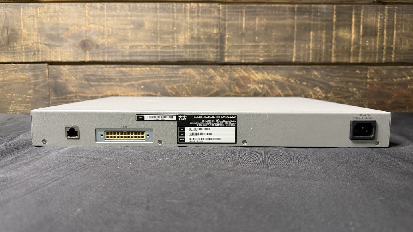 Cisco SG550XG-24F 24-Port 10GbE SFP+ Managed Switch SG550XG-24F