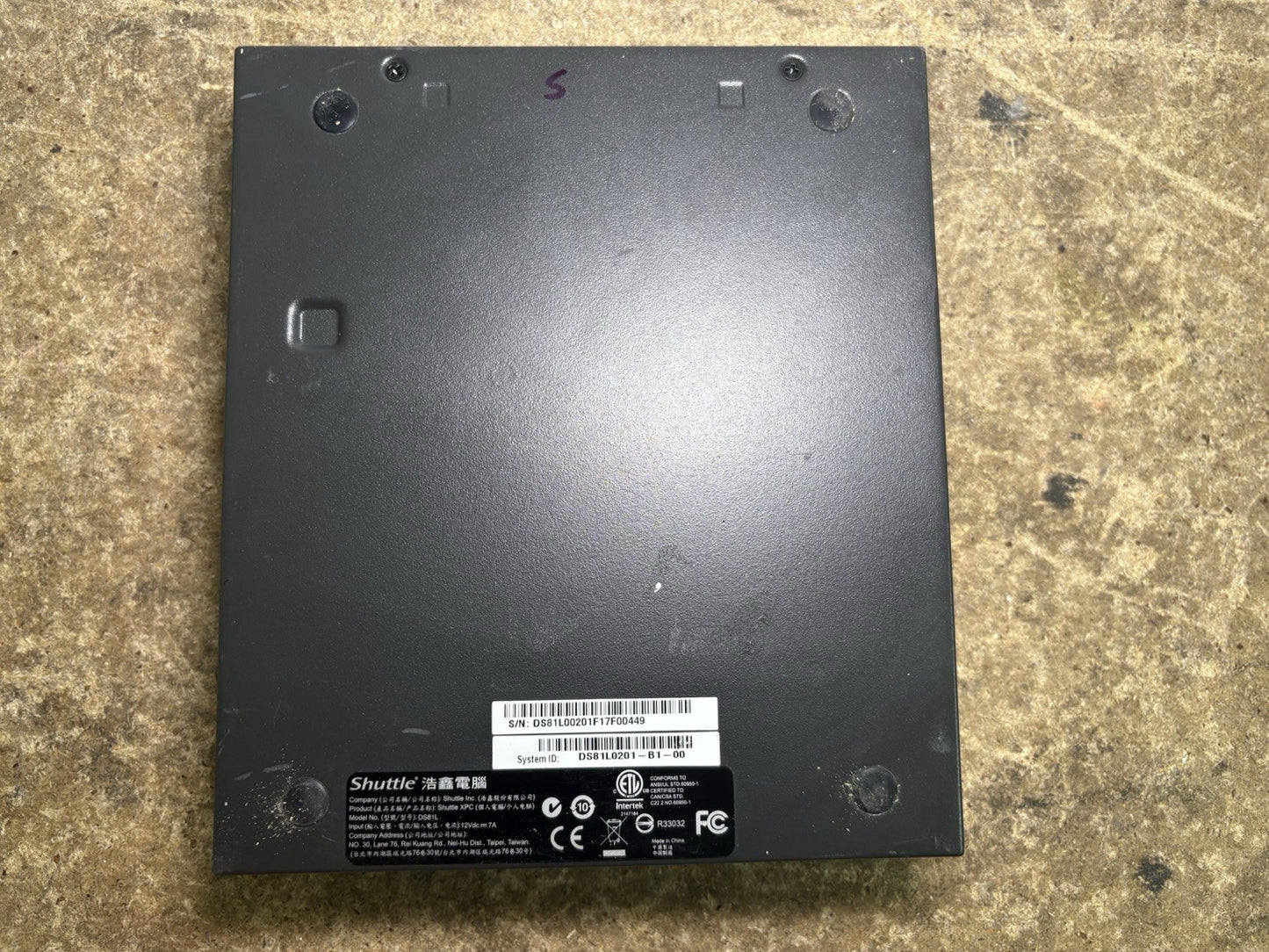 Shuttle XPC DS81L Intel Celeron G1820 | 4GB Ram | NO SSD