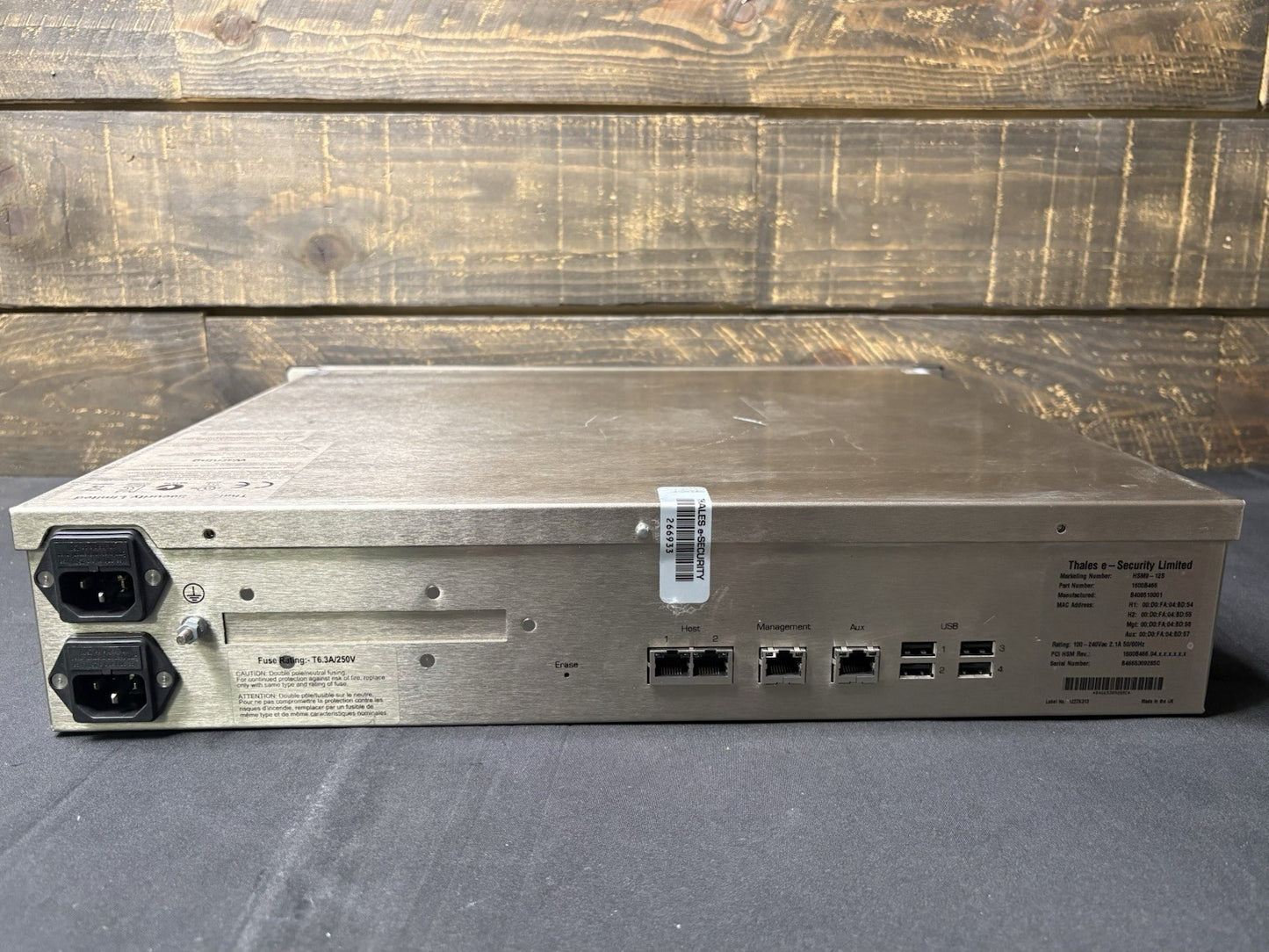 THALES HSM9-12S, 1600B466 HARDWARE SECURITY MODULE M5634