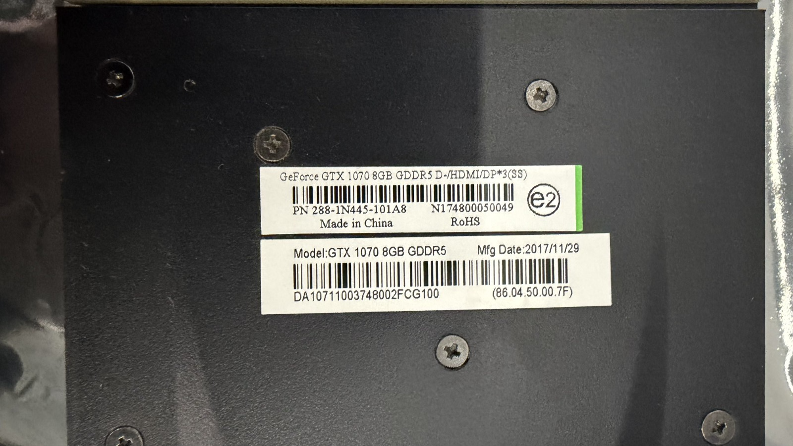 NVIDIA GeForce GTX 1070 8GB GDDR5 Graphics Card (N174800050049)