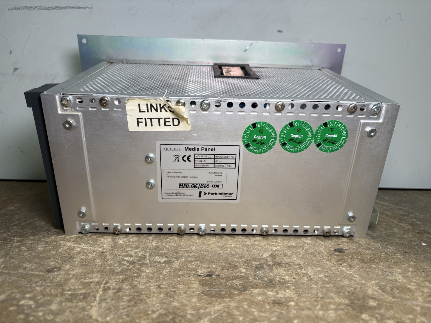 Perkin Elmer Media Panel