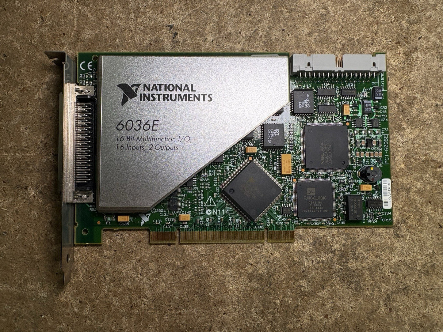 National Instruments PCI-6036E 16-Bit Multifunction I/O Card
