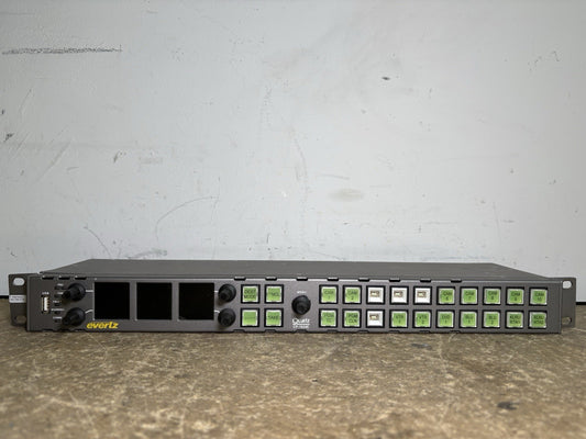 Evertz CP-1024E 24-Button XY Control Panel CG000ZC Rack Mount Power Tested