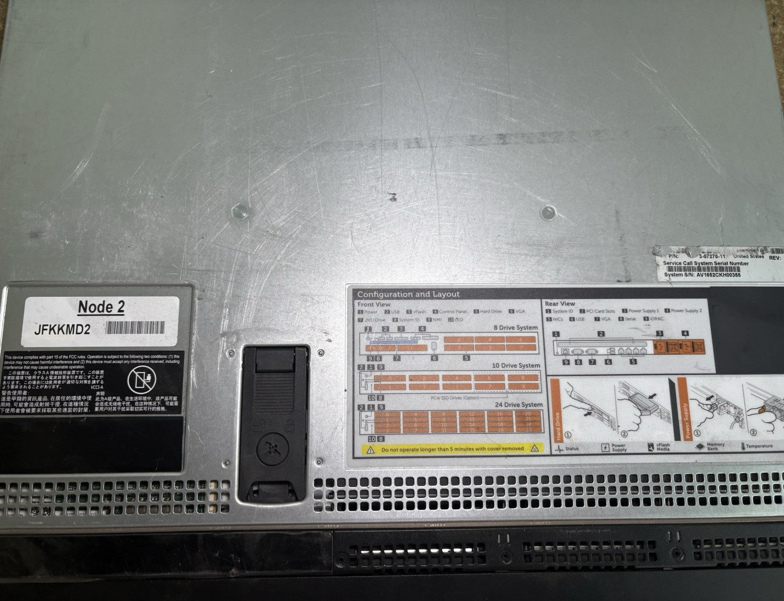 Quantum StorNEXT Xcellis x2 E5-2620 v3 8GB 2TB HDD 2X PSU / Dell E26S Server