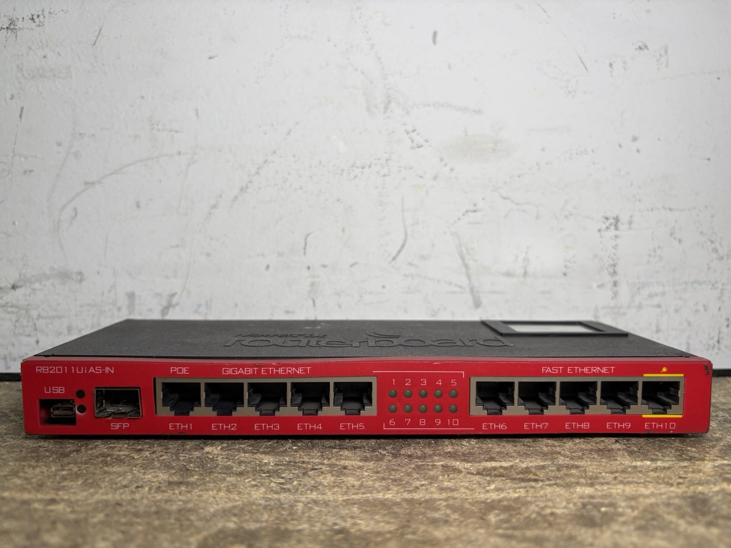 MIKROTIK ROUTERBOARD ROUTER RB2011UiAS-IN - NO POWER CORD INCLUDED