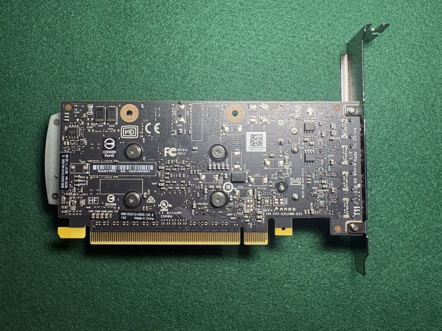 NVIDIA Quadro P620 2GB GDDR5 4 Mini DP High Profile Graphics Card
