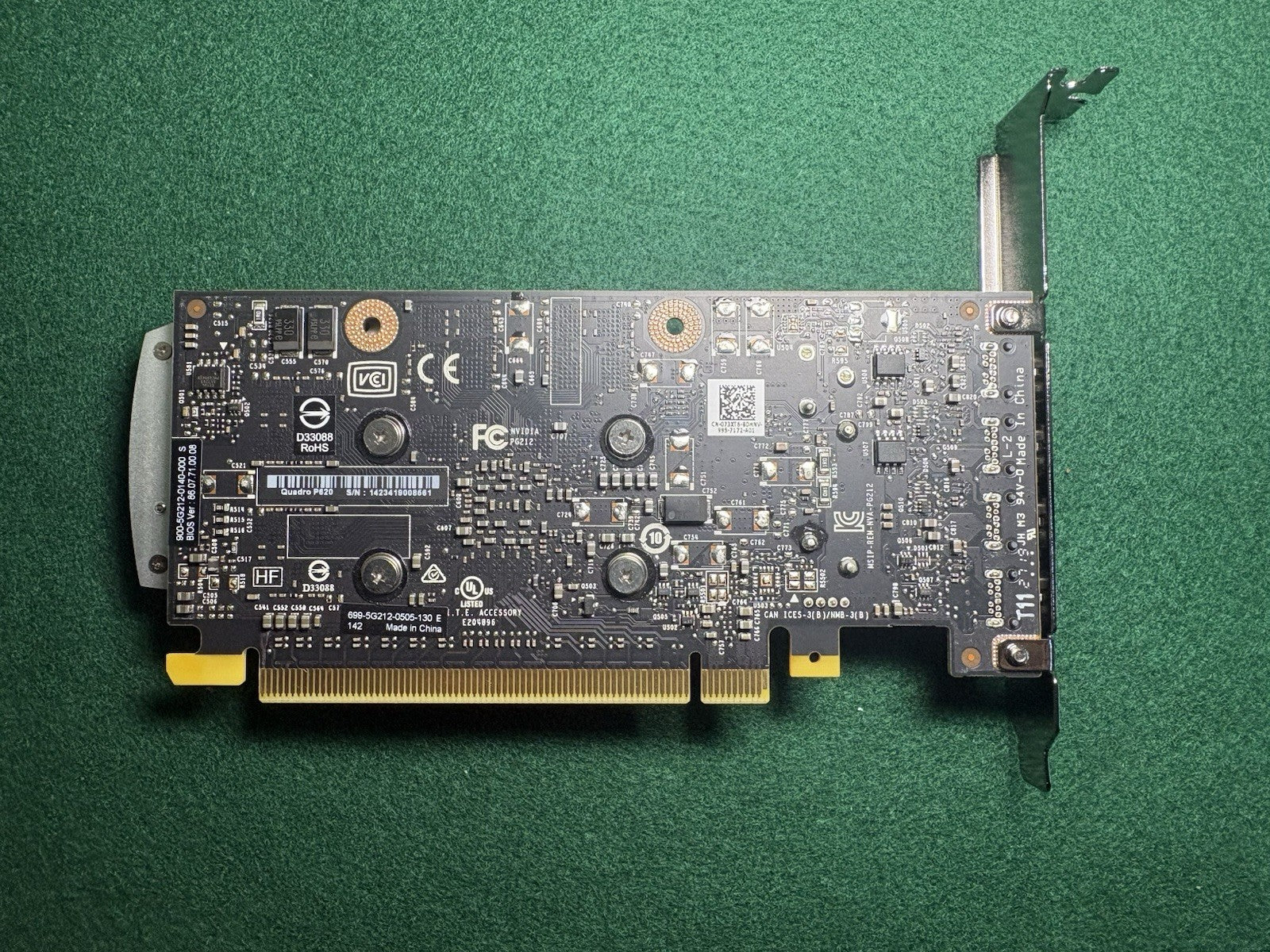 NVIDIA Quadro P620 2GB GDDR5 4 Mini DP High Profile Graphics Card