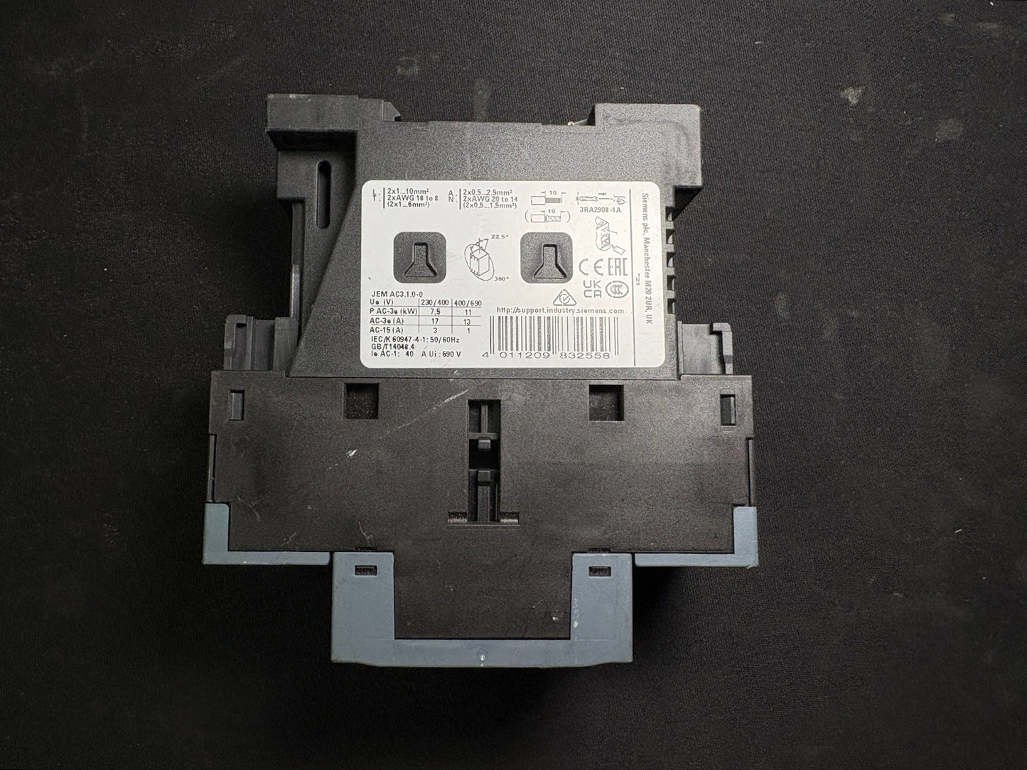 Siemens 3RT2025-2BB40 Sirius Contactor