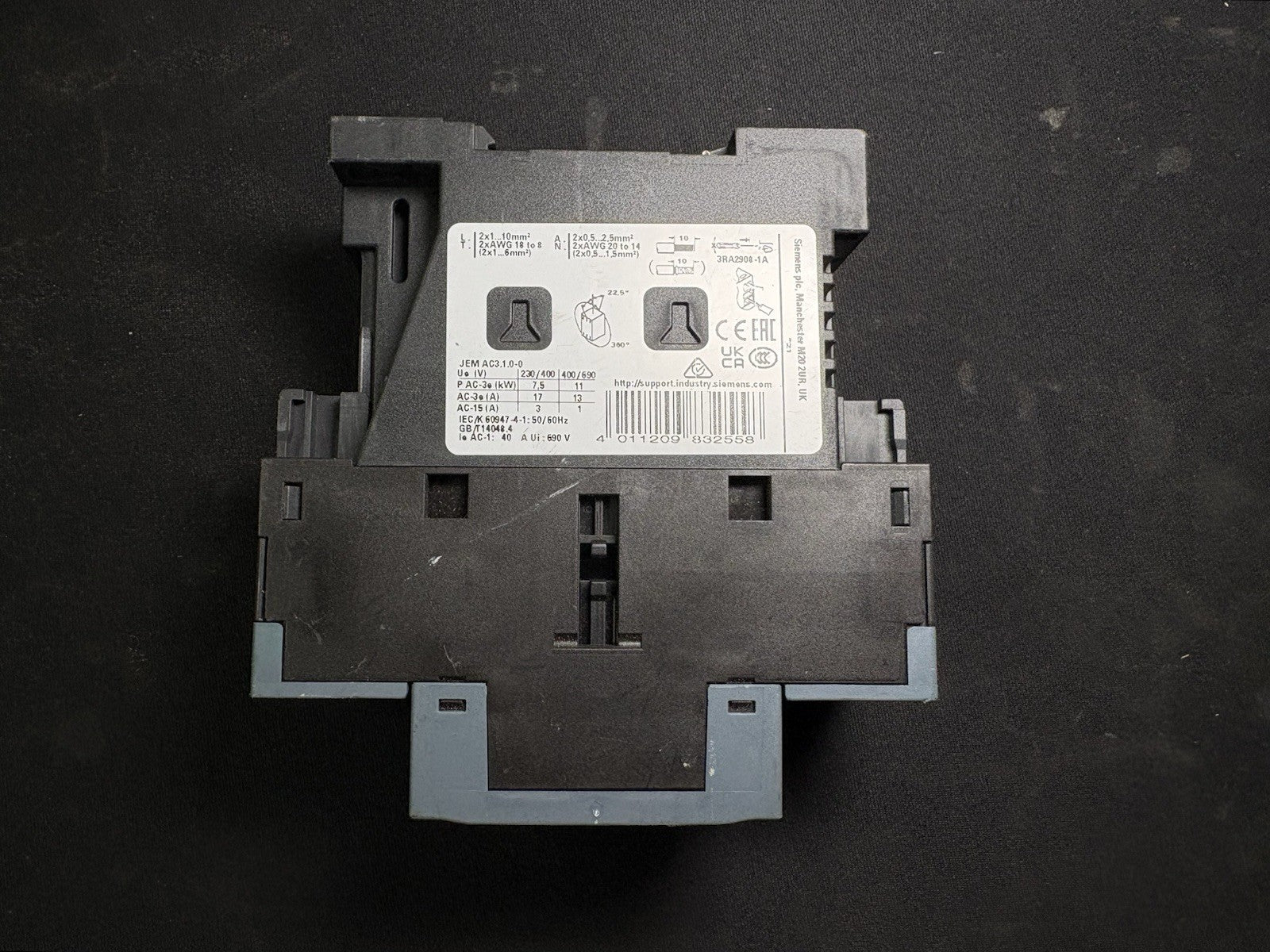Siemens 3RT2025-2BB40 Sirius Contactor