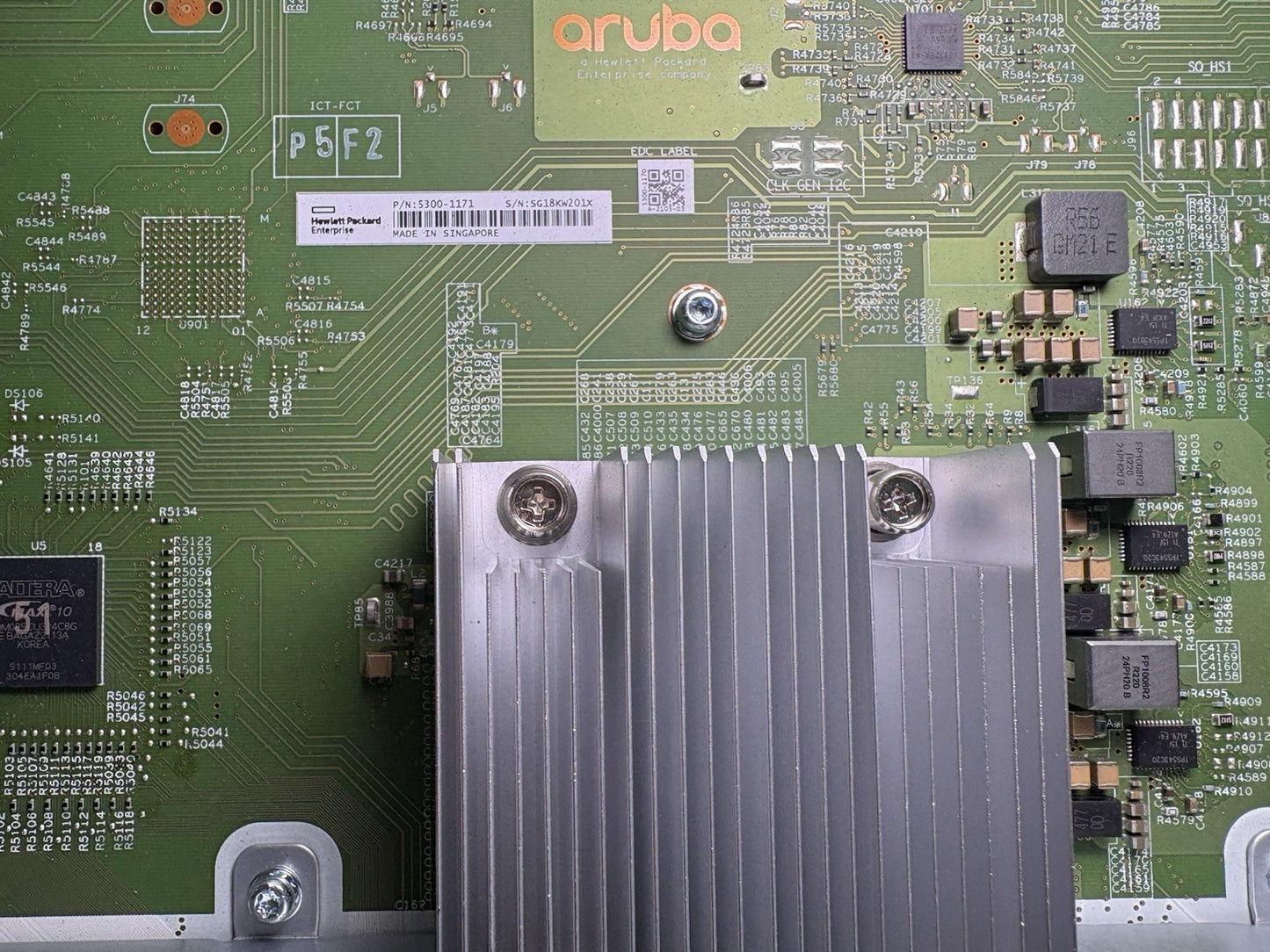 HPE HP Aruba 6400 R0X39B 48 Port Network Switch 6400 5300-1171 Bulkhead Assy