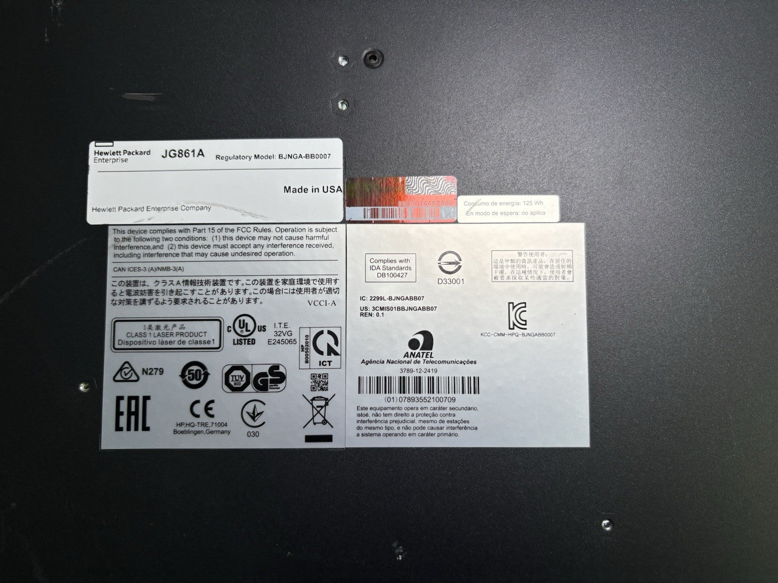 JG861A HP FlexNetwork MSR3024 AC Router / W JG423A Module