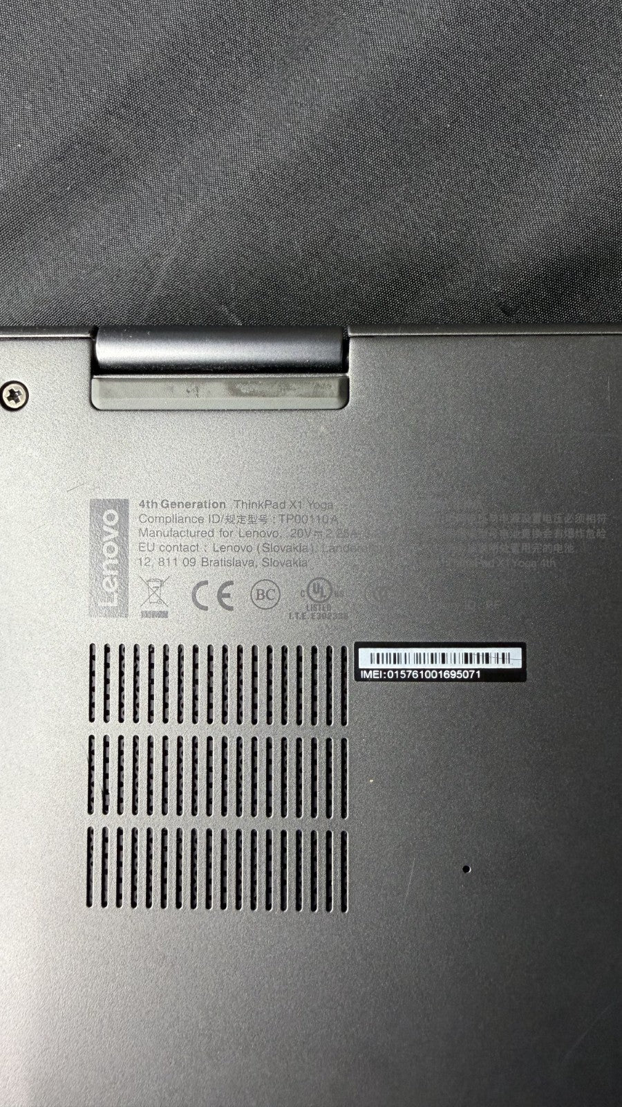 Lenovo ThinkPad X1 Yoga Gen. 4 i5-8365U 8GB Ram 256GB SSD NO OS