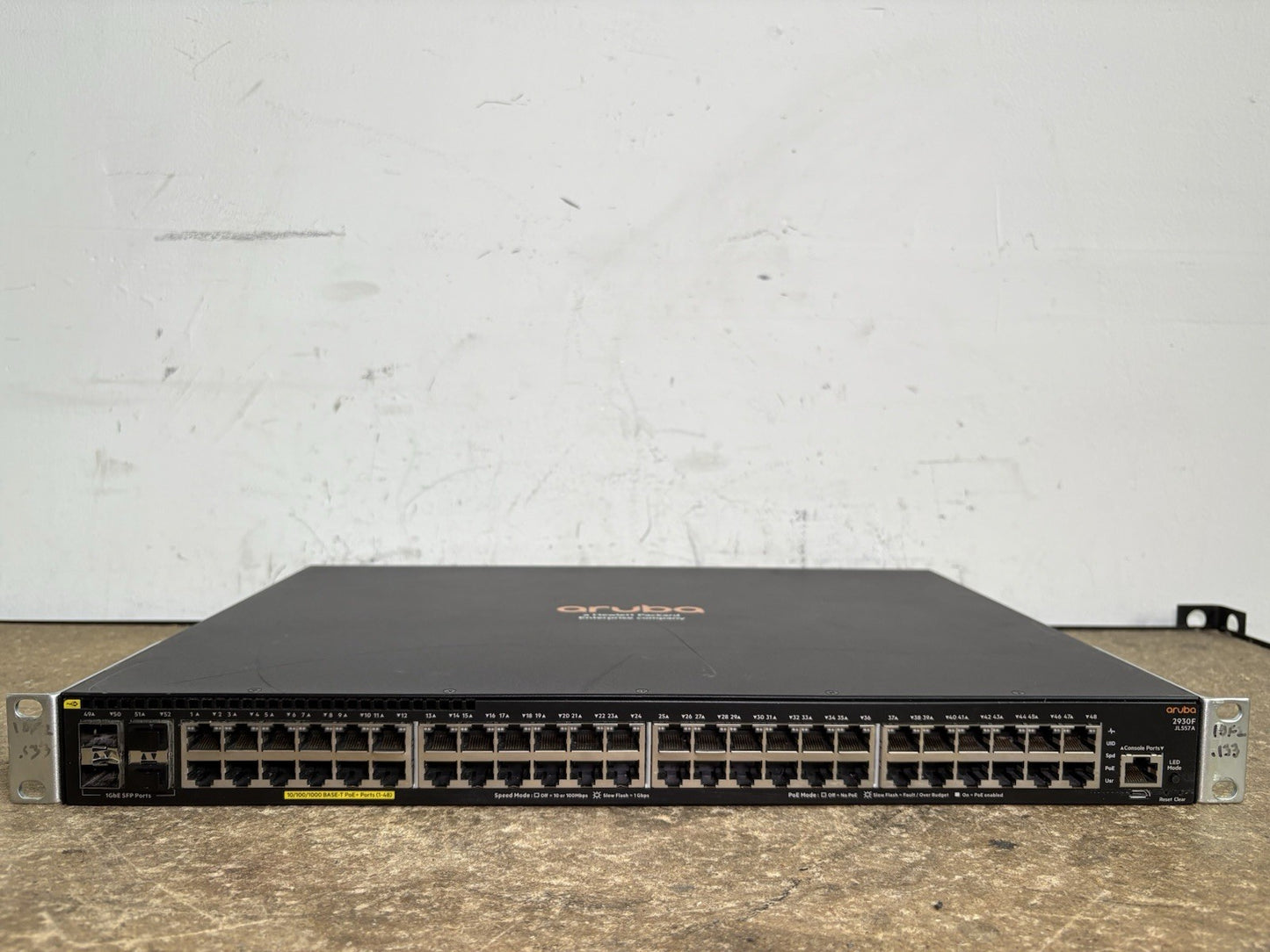 HPE Aruba JL557A-60001 2930F / 48G PoE+ 4SFP 740W Switch *READ