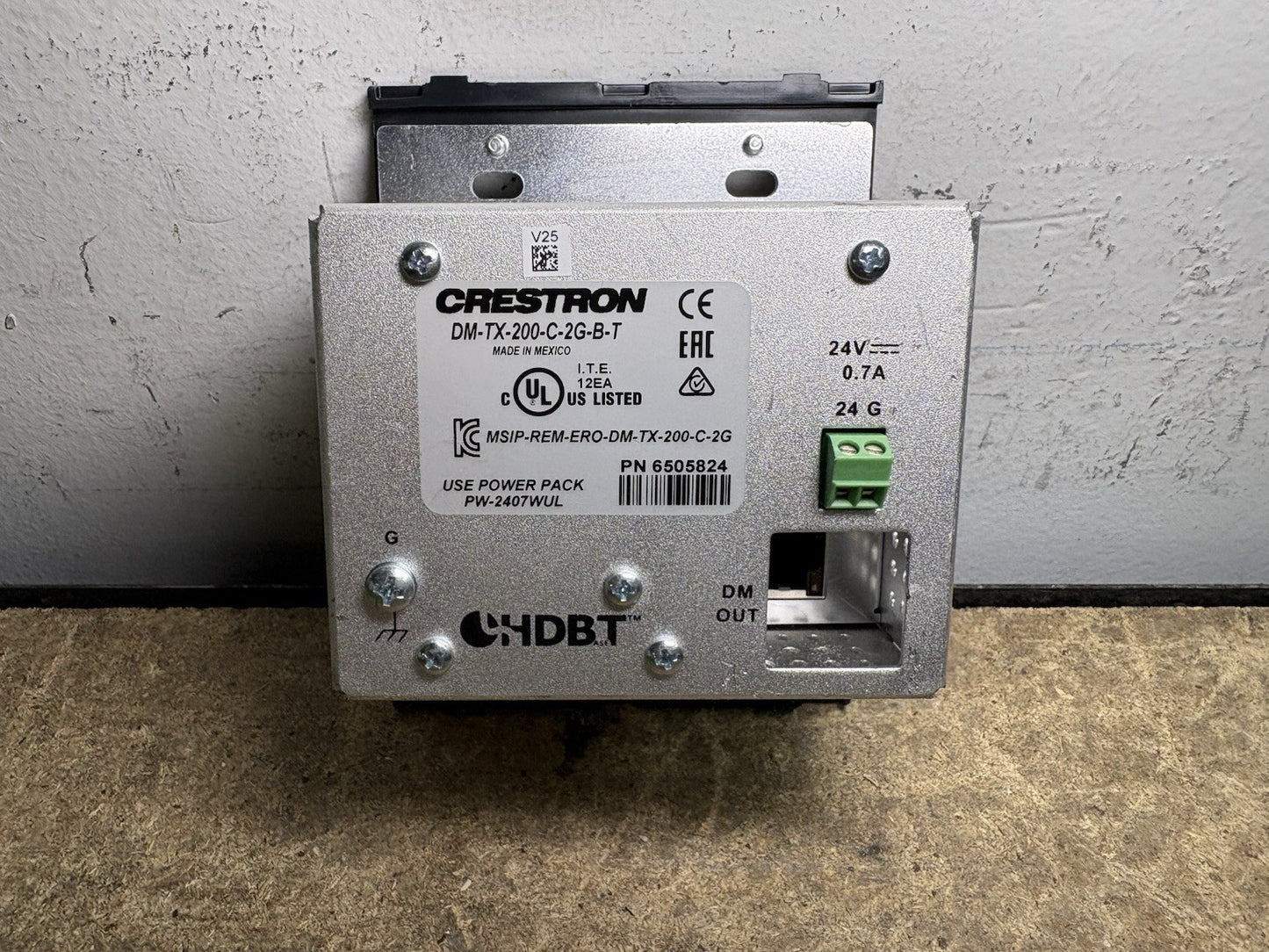 CRESTRON DM-TX-200-C-2G-B-T  WALL PLATE MEDIA