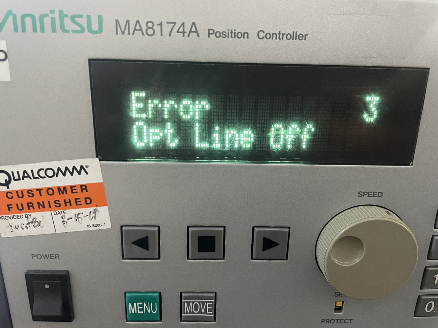 Anritsu MA8174A Position Controller *PARTS