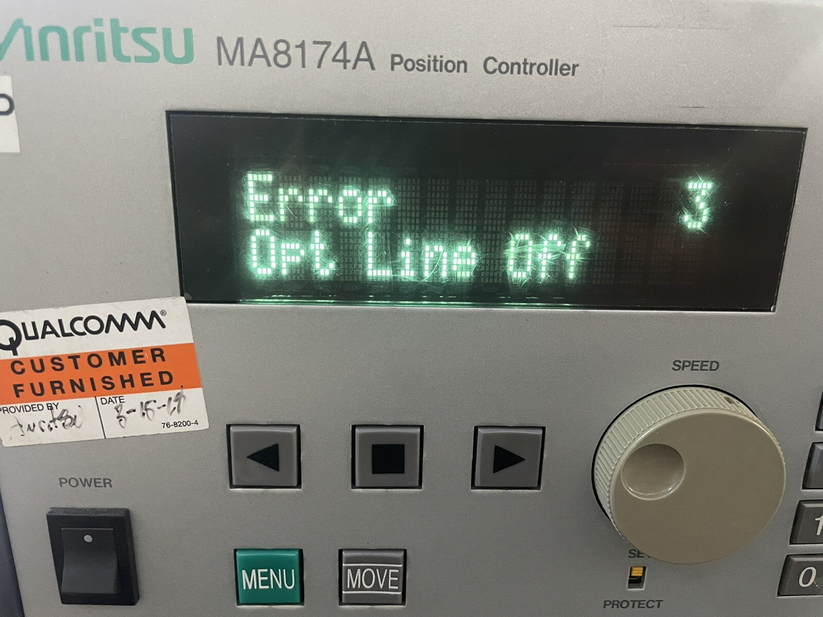 Anritsu MA8174A Position Controller *PARTS
