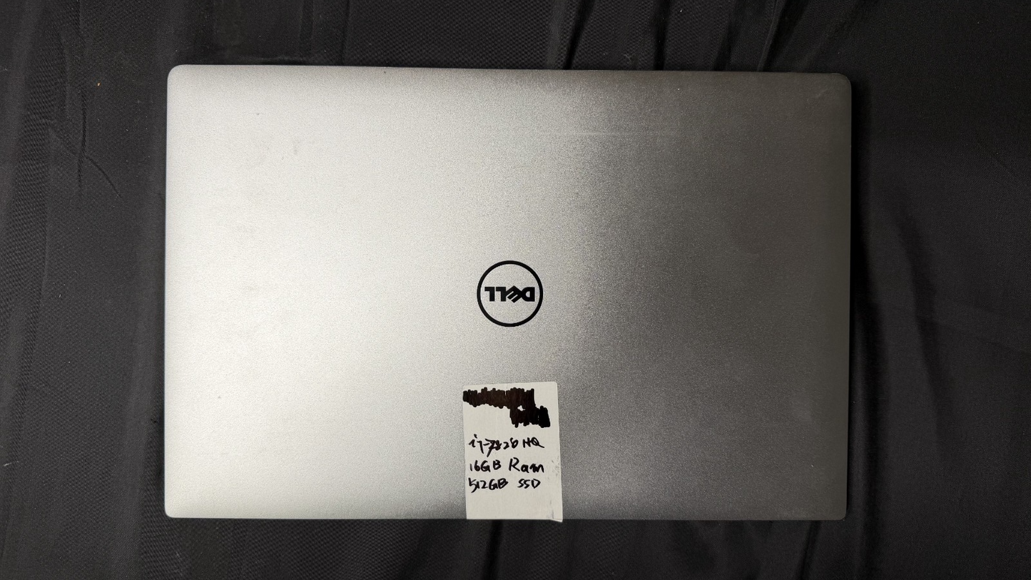 Dell Precision 5520 15.6" i7-7820HQ 2.9GHz 16GB RAM 512GB SSD NO OS read