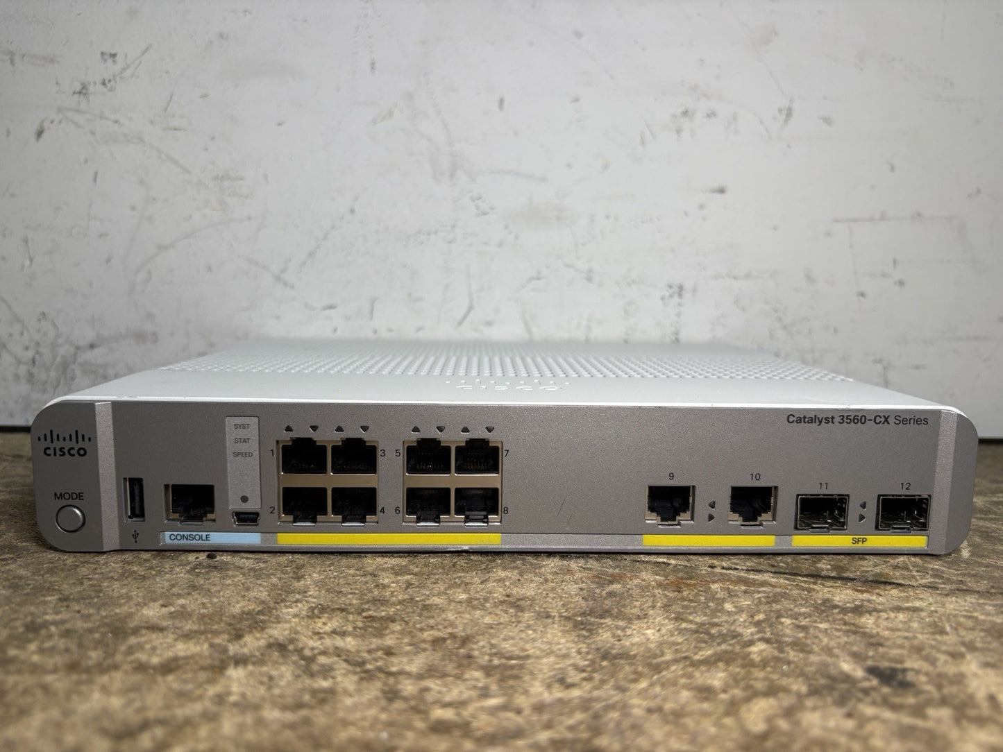 CISCO Catalyst 3560-CX Series 8 Ports Network Switch WS-C3560CX-8TC-S WORKING