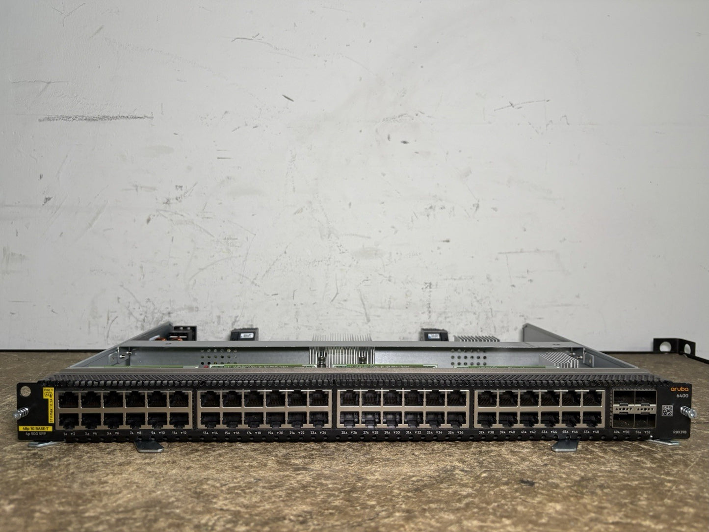 HPE HP Aruba 6400 R0X39B 48 Port Network Switch 6400 5300-1171 Bulkhead Assy