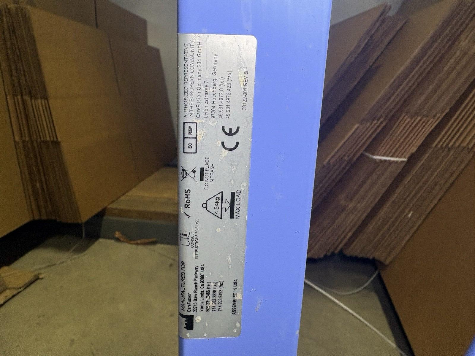 Carefusion Vela T Bird Series Ventilator System Model 16532-00  *READ*