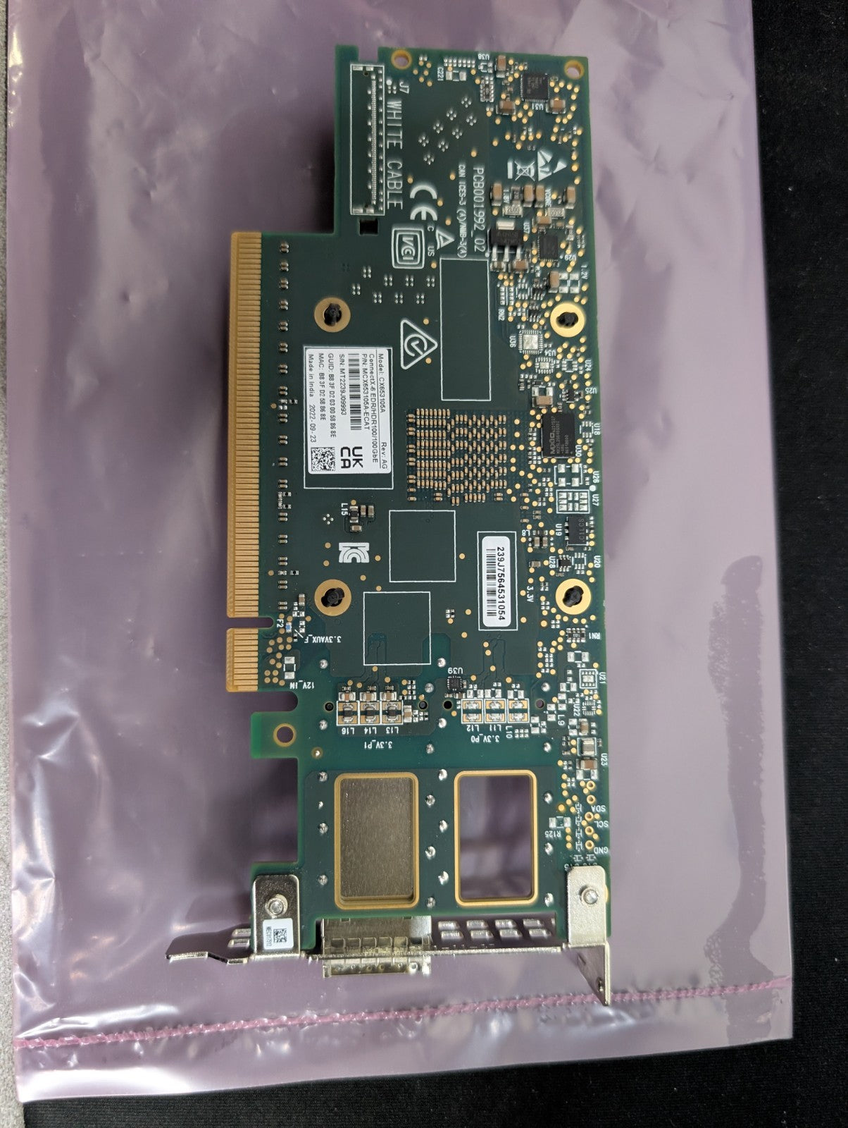 Mellanox CX653105A / MCX653105A-ECAT ConnectX-6 EDR/HDR 100GB Ethernet Adapter