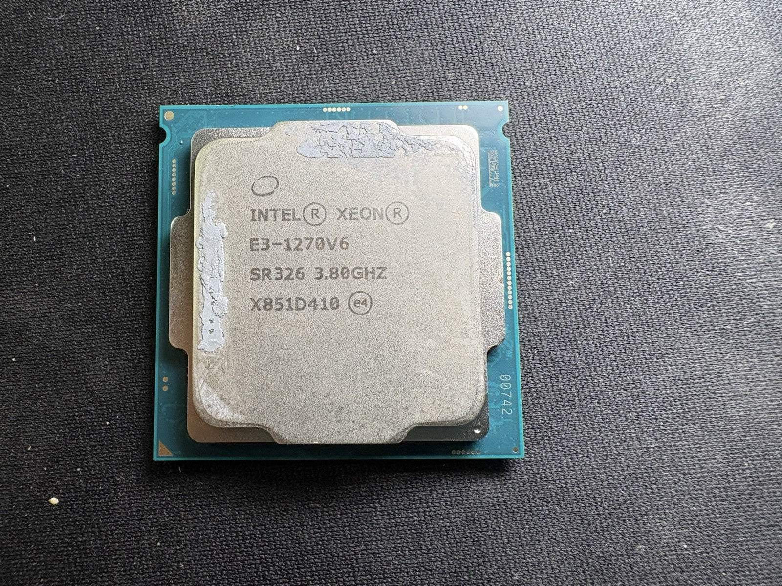 Intel Xeon E3-1270V6 3.8GHz 4 Core SR326 CPU Processor
