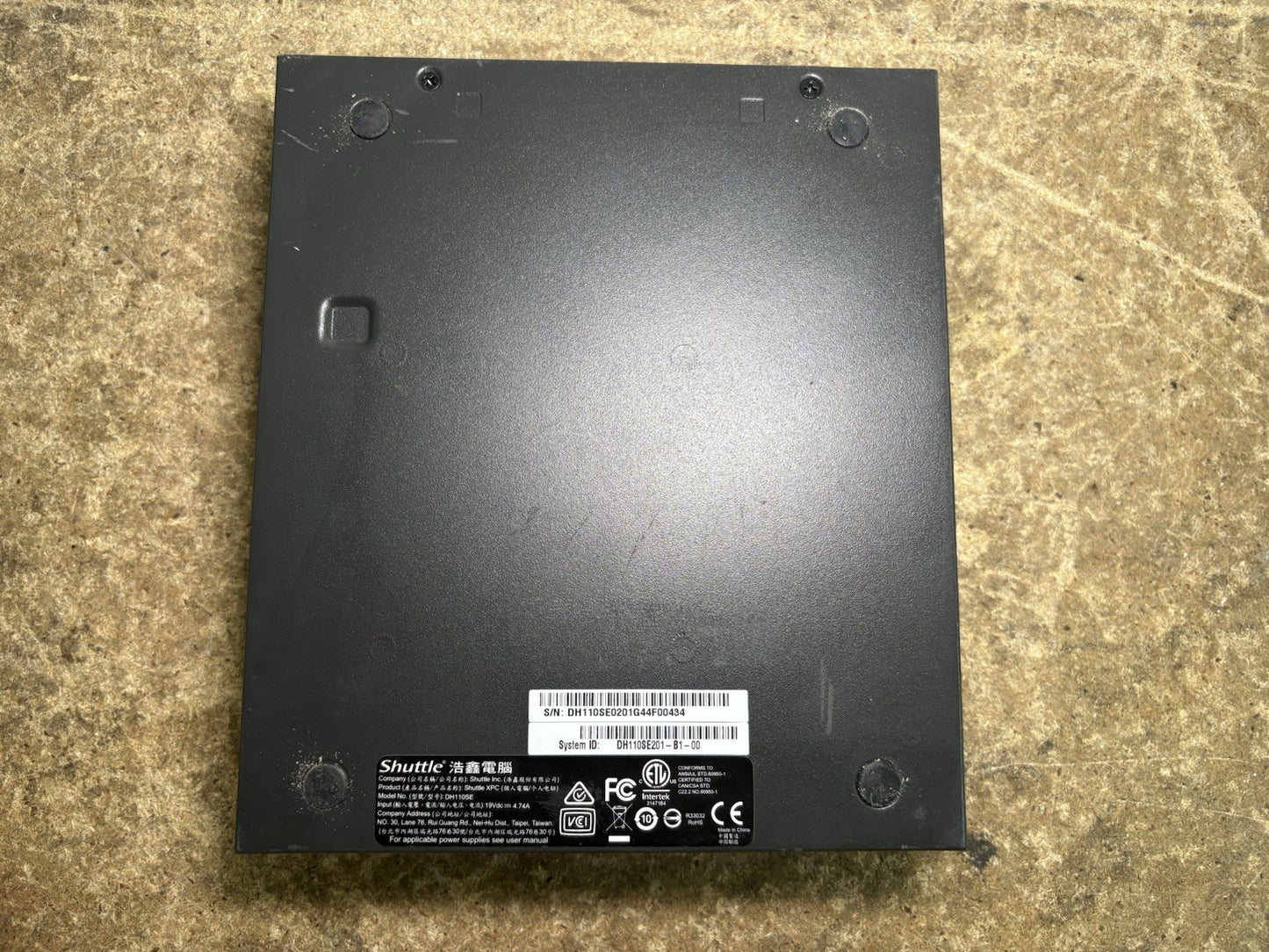 Shuttle XPC DH110SE Pentium G4400 4GB RAM/No SSD