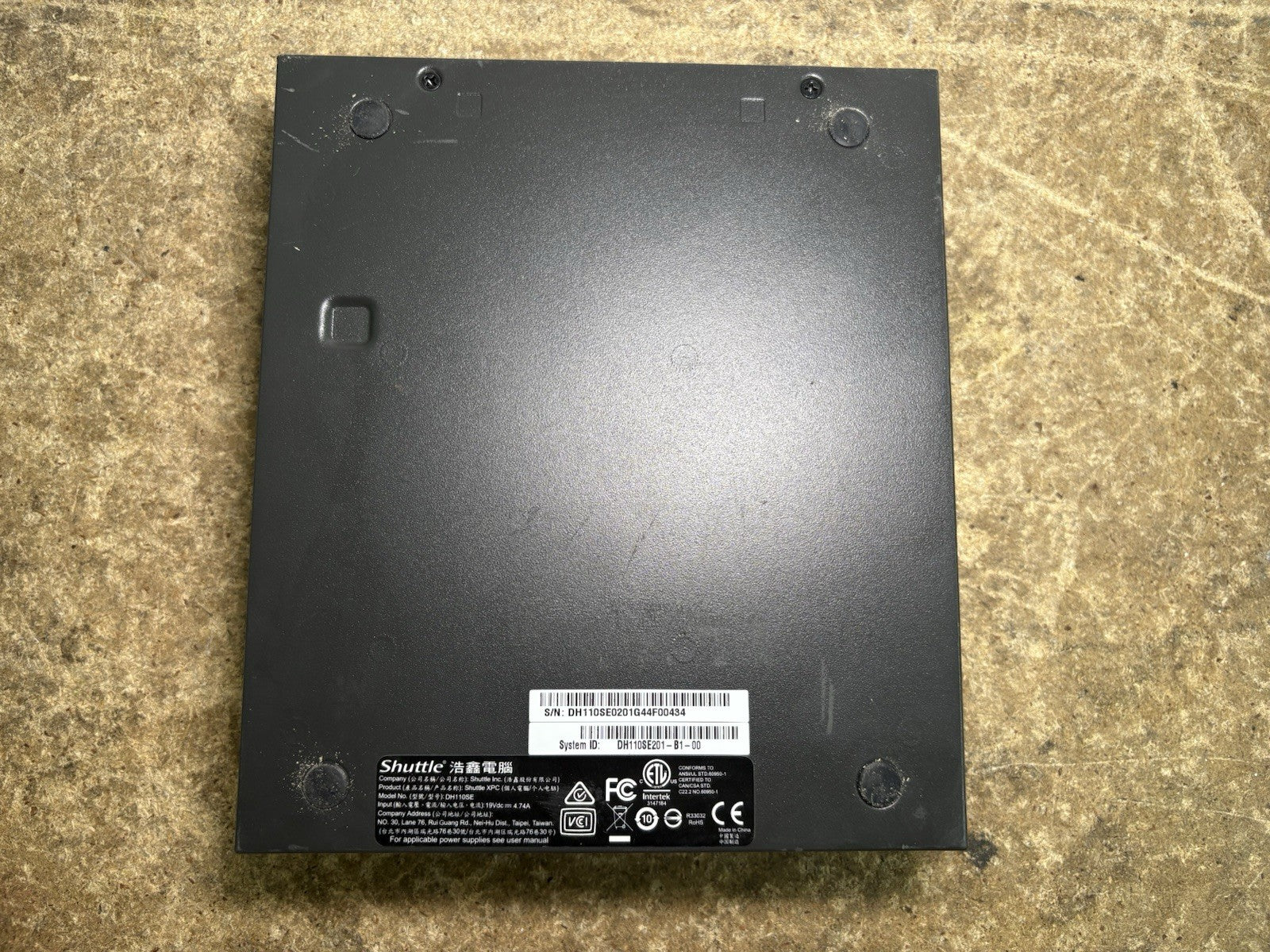 Shuttle XPC DH110SE Pentium G4400 4GB RAM/No SSD