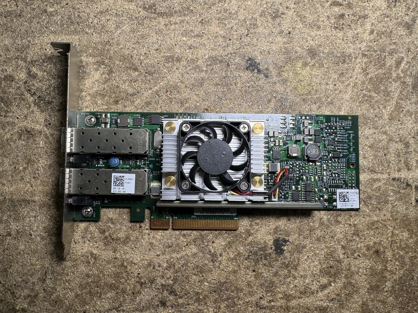 Lot 9 Dell 0Y40PH Broadcom 10GB SFP+ DUAL PORT Adapter PCI-E Network Card