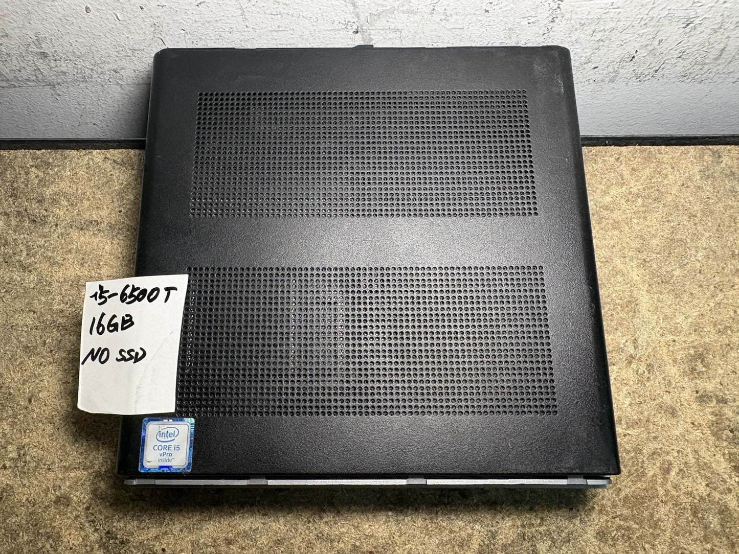 HP 600 G3 mini i5-6500T 16GB RAM NO SSD W/NO Power Adapter *Cosmetic